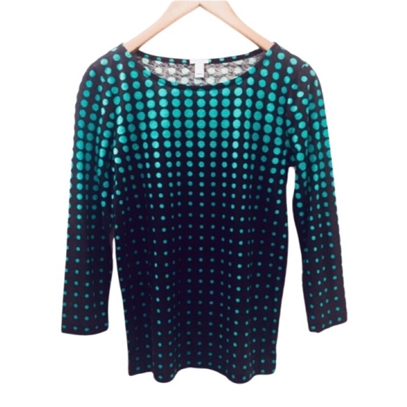 J. CREW Gradient Dots Print Tee - Picture 3 of 9